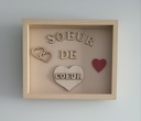 Cadre Scrabble (Rectangle) Soeur de Coeur 2