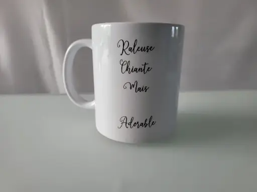 MUG Râleuse chiante mais adorable prénom personnalisé