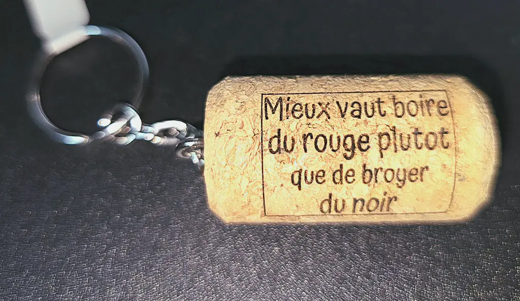 Porte-clé bouchon personnalisable
